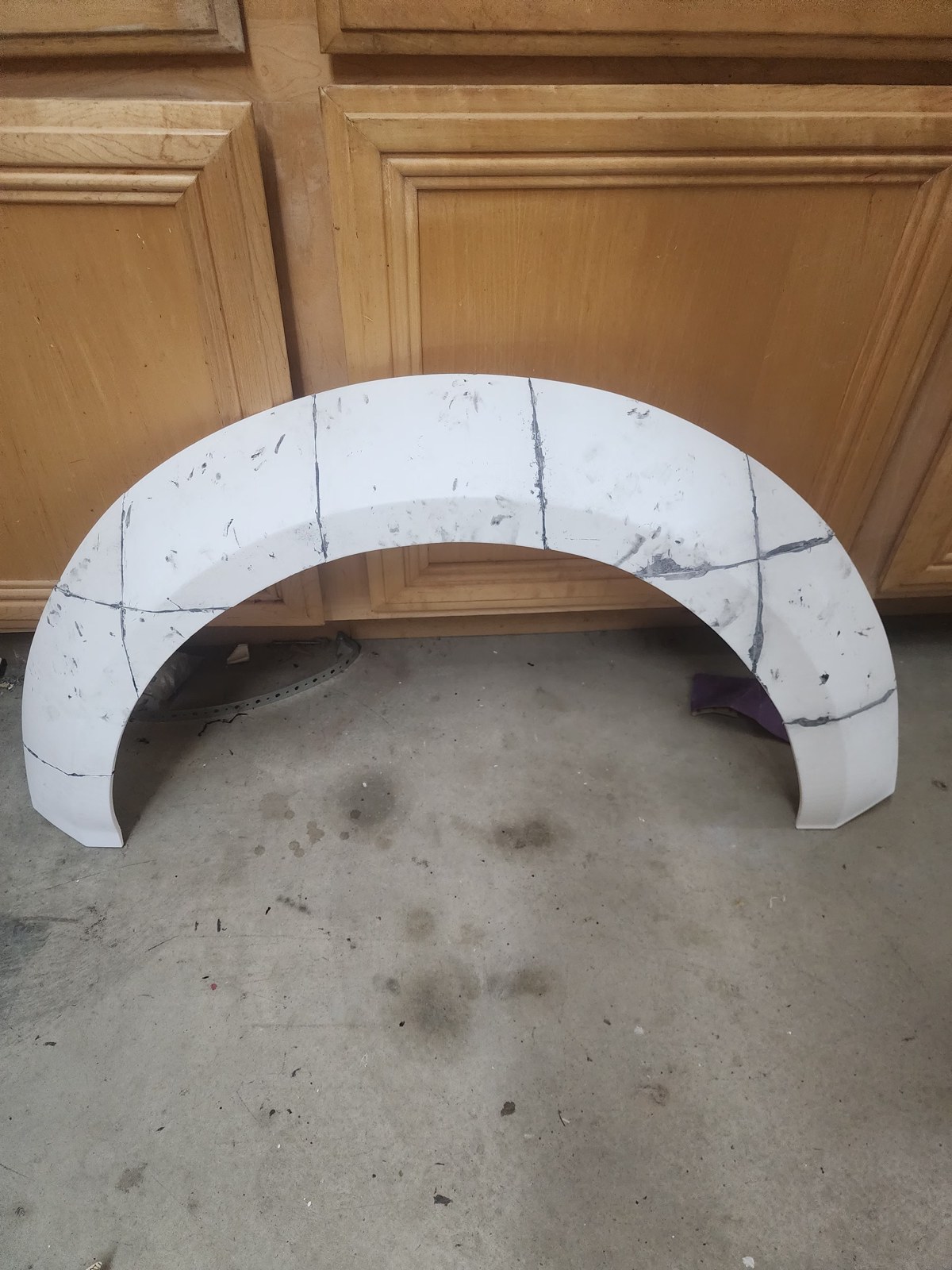 Wide fender flare